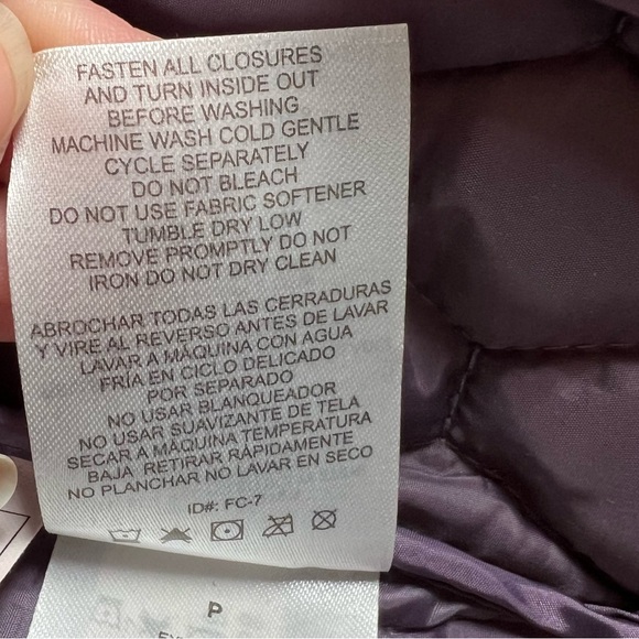 Lightweight Puffer Vest Quilted Purple NWT Zip Up Repreve Free Country Women's S - Picture 14 of 14